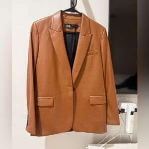 Zara Women's Brown Blazer Jacket